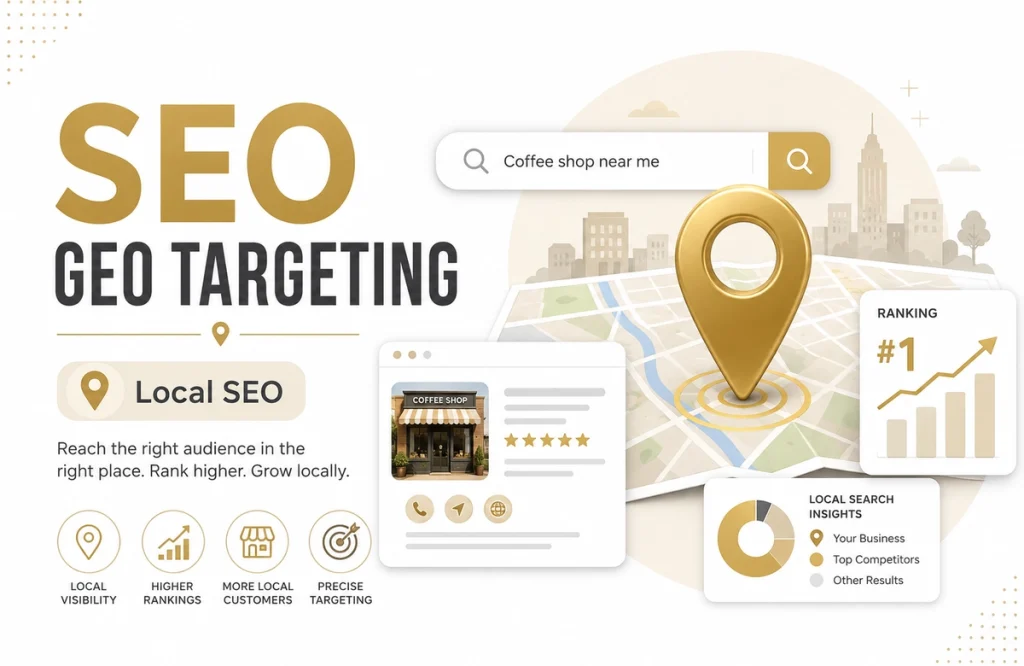 SEO geo targeting strategy for local businesses and local search visibility